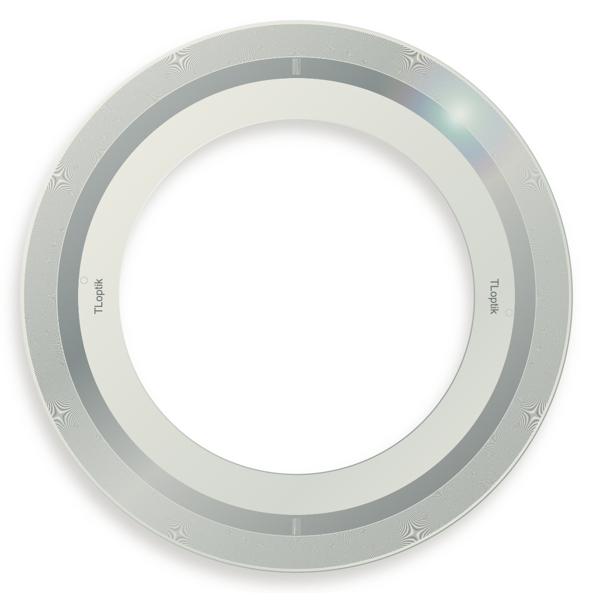 Silver-gray fine-pattern TLoptik glass encoder disc