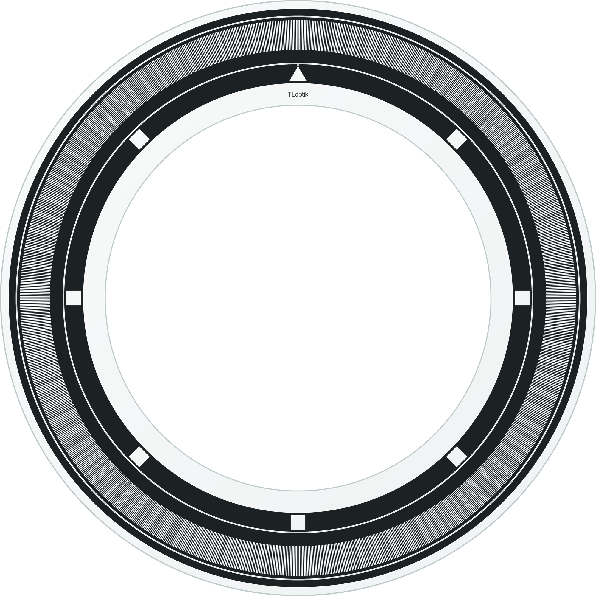 TLoptik glass encoder disc with a radial code track and index marks