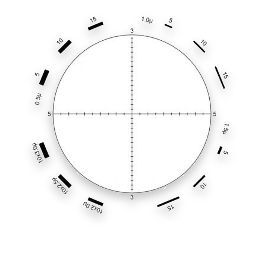 Walton–Beckett Fibre-Counting Graticules — G25