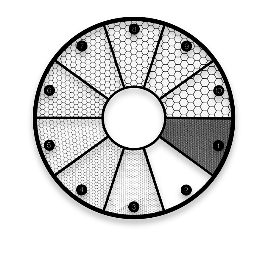 Grain-Size Comparison Reticles — G45